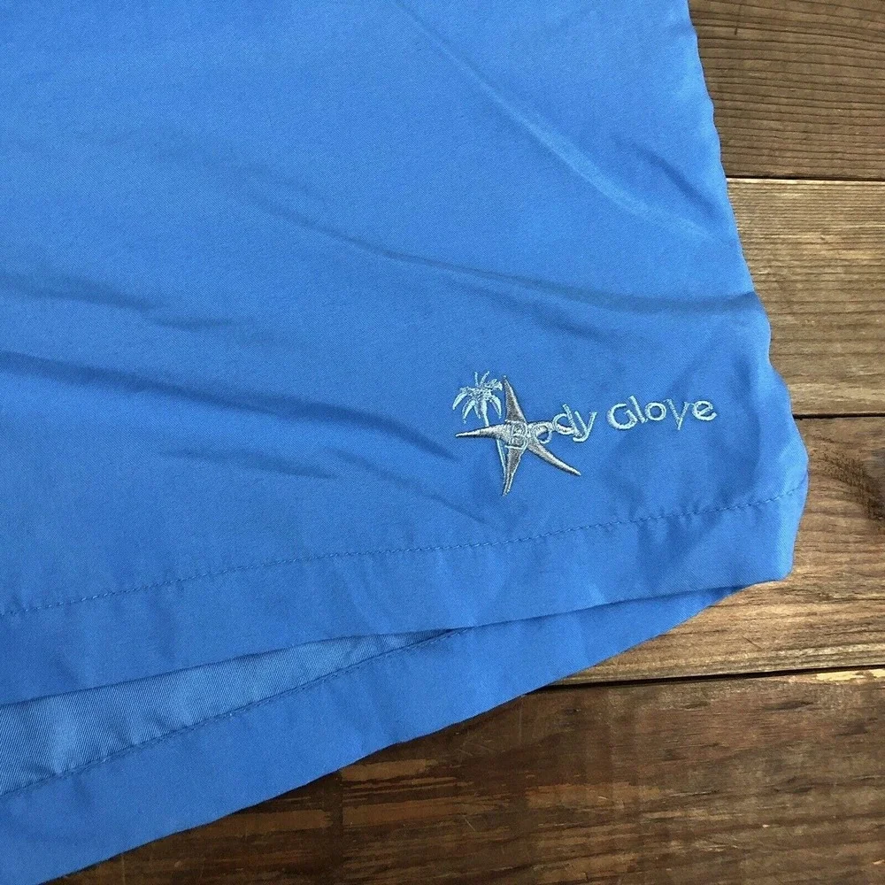 Body Glove Vintage‎ 90s Beach Shorts Size XXL Powder Blue Surfer Beach Gear